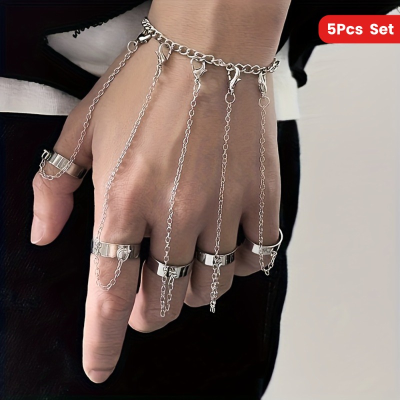 Street Fashion Mood - Fashion Finger Ring Bracelet for Men