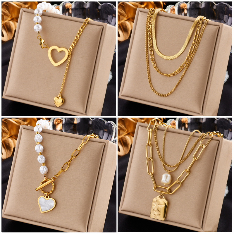 Street Fashion Mood - DIEYURO 316L Stainless Steel Gold Color