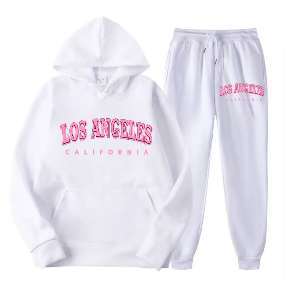 Street Fashion Los Angeles - Two Piece Set Street Womens Hoodie
