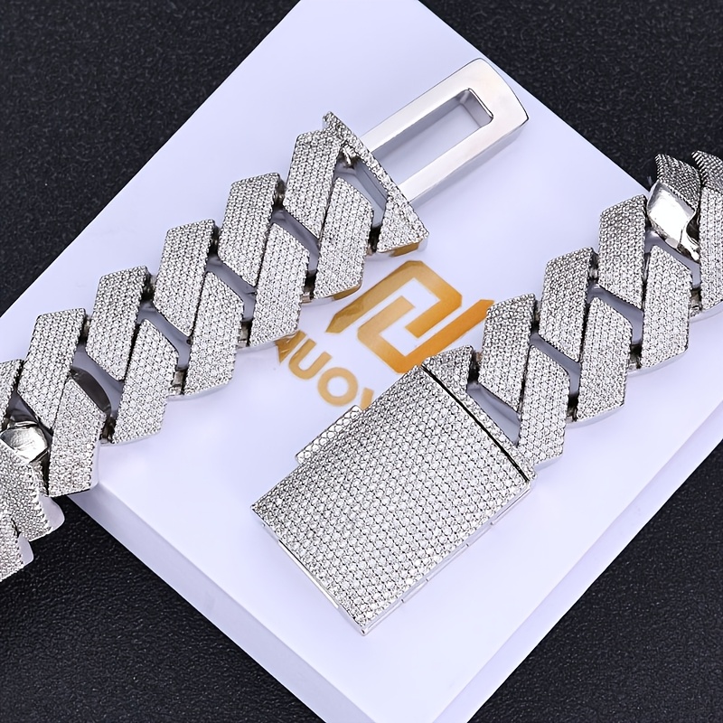 Street Fashion Mood - Hip Hop 15mm Moissanite Cuban Chain