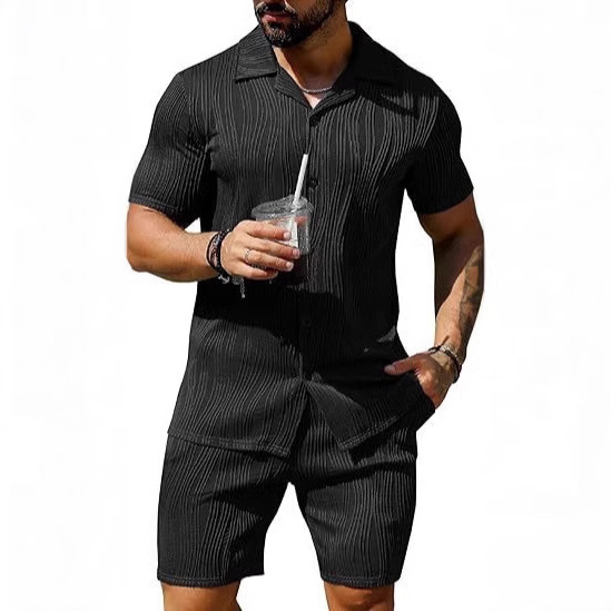 Men's 2 Piece Outfits Short Sl – Street Fashion For Man recenzja i cena