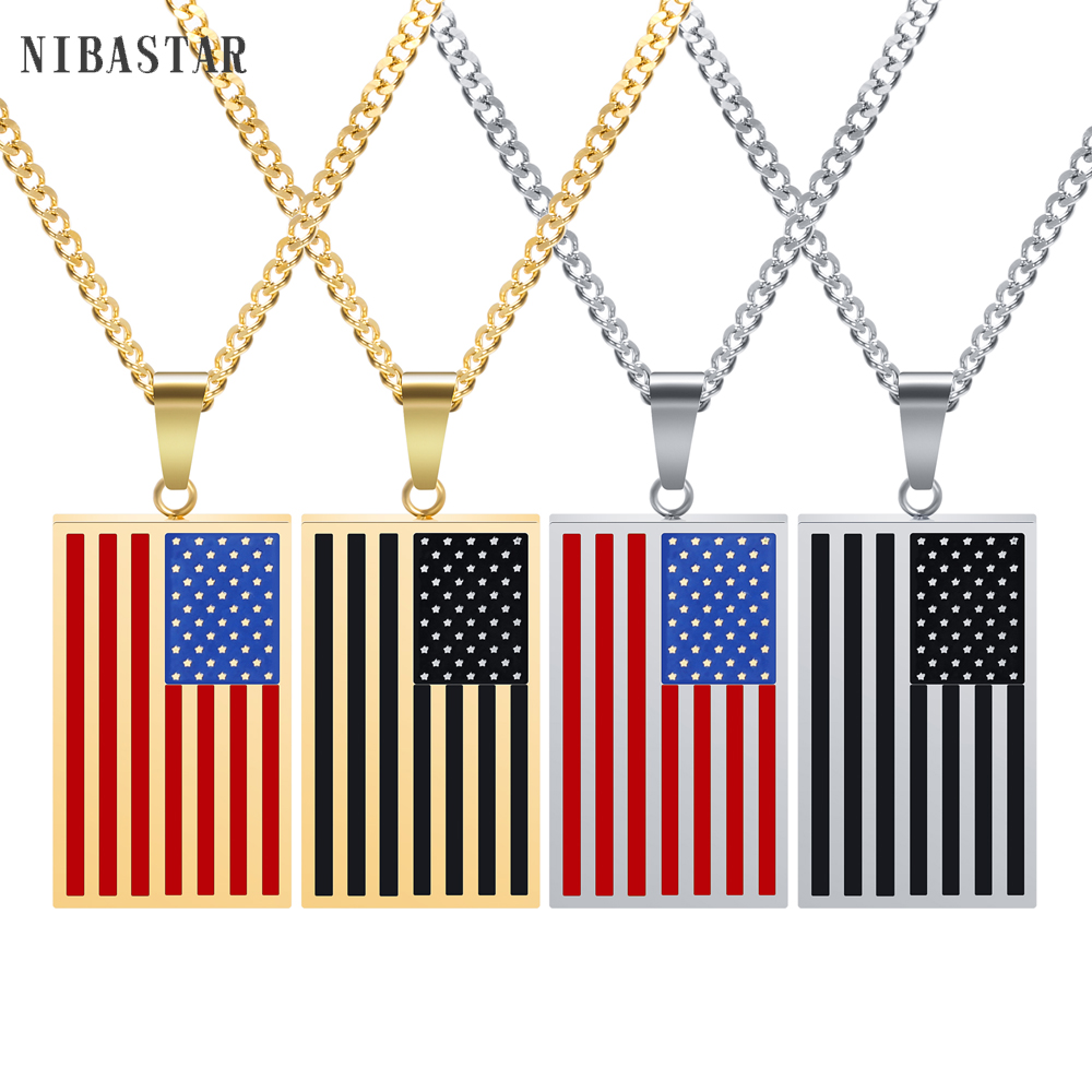 Classic US Flag Pendants & Nec – Street Fashion Mood recenzja i cena