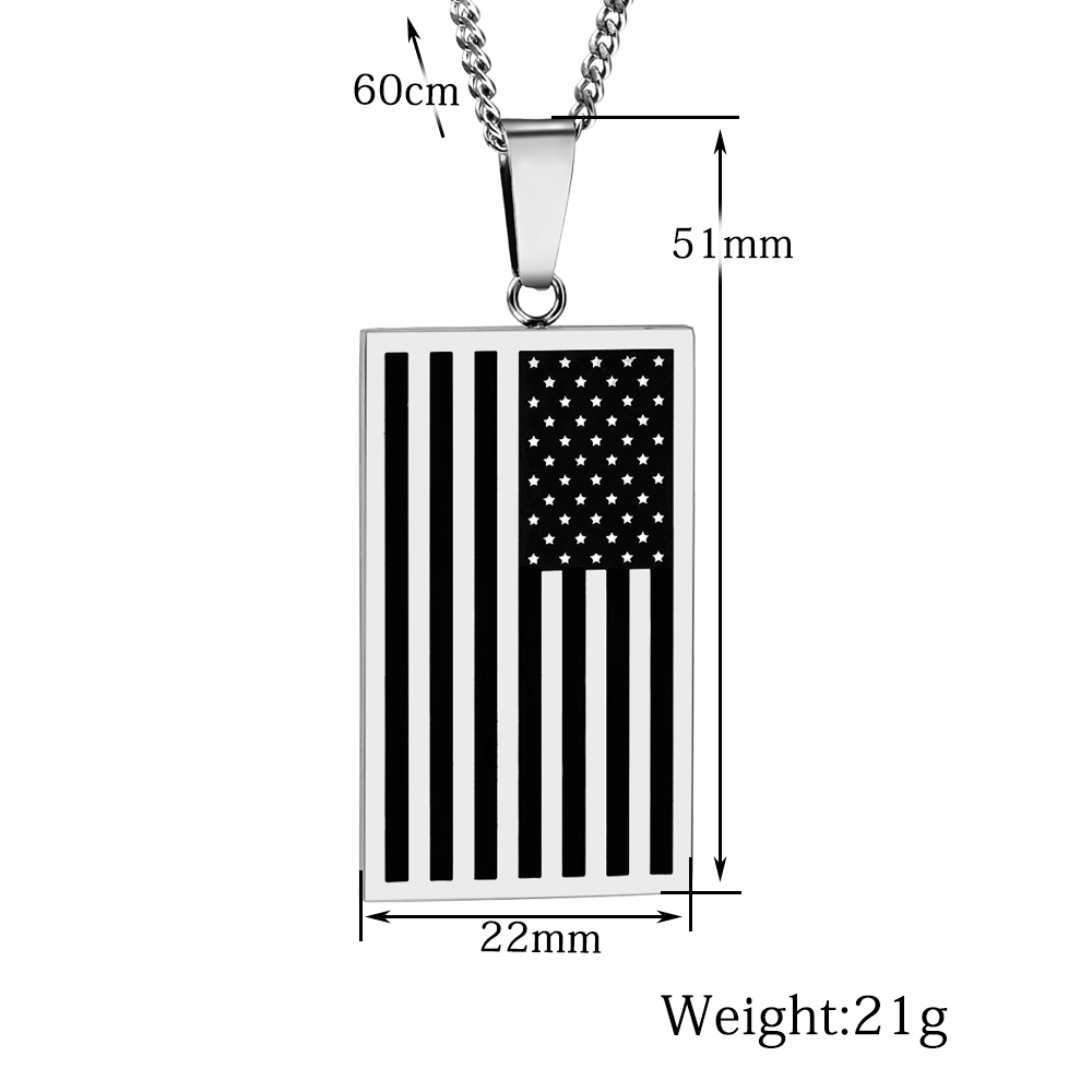 Classic US Flag Pendants & Nec – Street Fashion Mood recenzja i cena