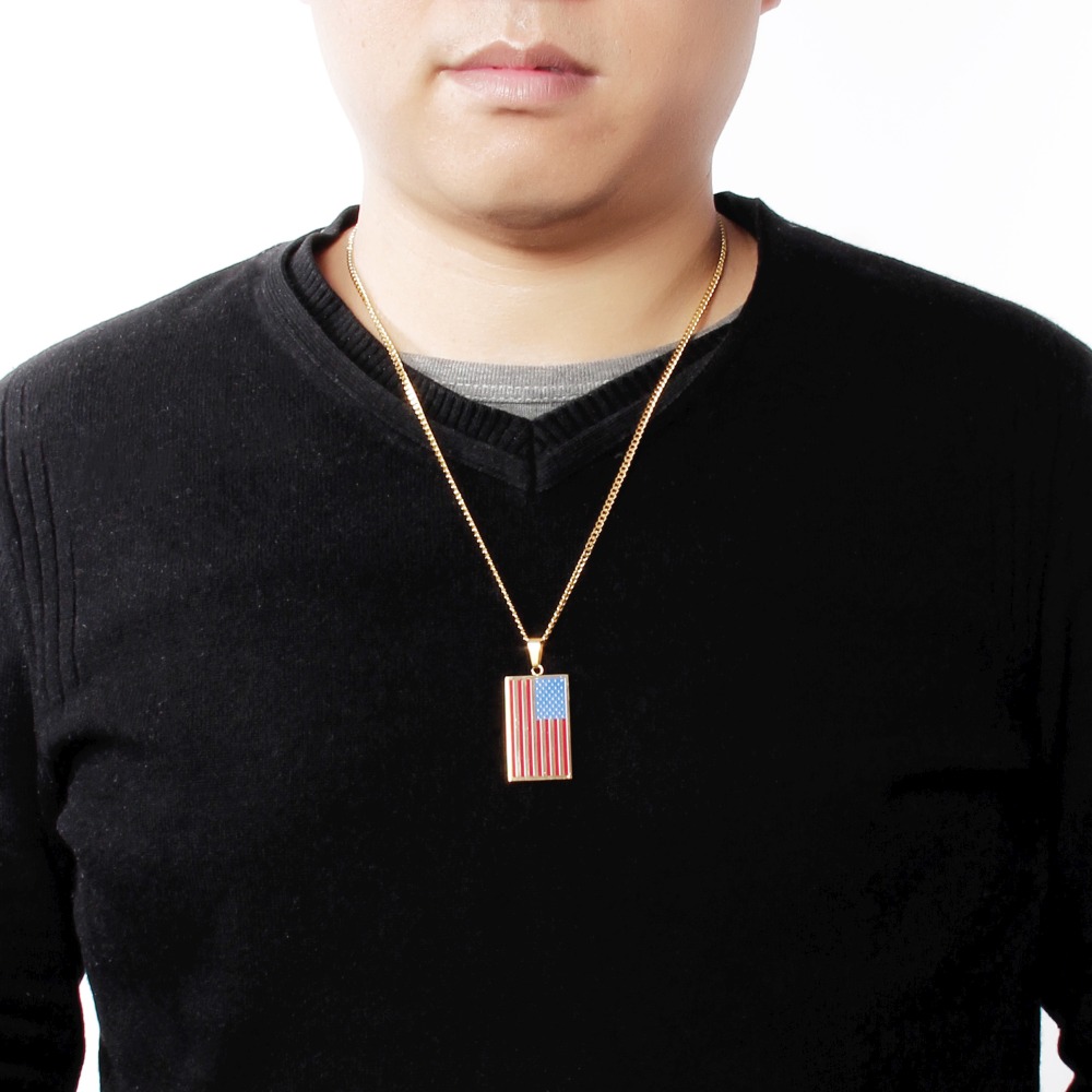 Classic US Flag Pendants & Nec – Street Fashion Mood recenzja i cena