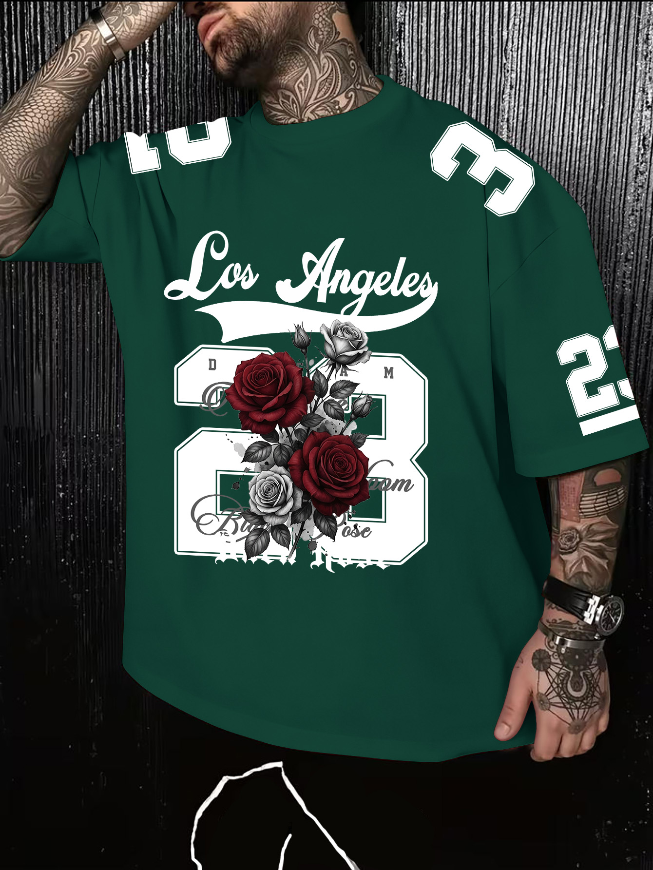 Men's American Retro Los Angel – Street Fashion Los Angeles recenzja i cena