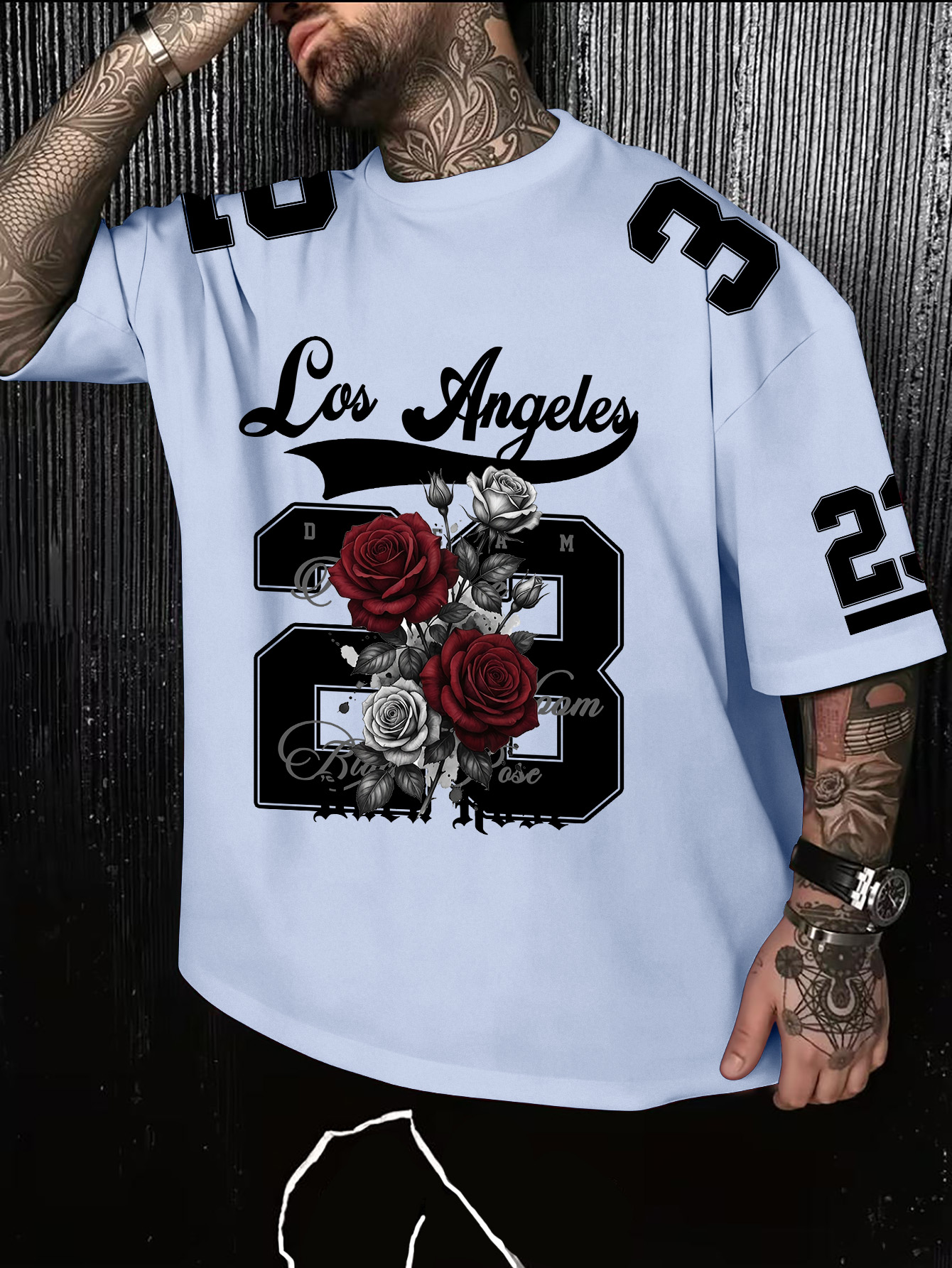 Men's American Retro Los Angel – Street Fashion Los Angeles recenzja i cena