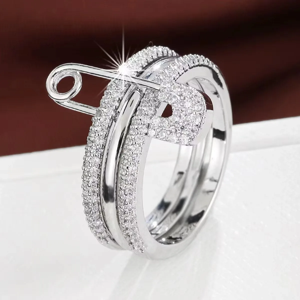 Paperclip zircon style ring st – Street Fashion Mood recenzja i cena