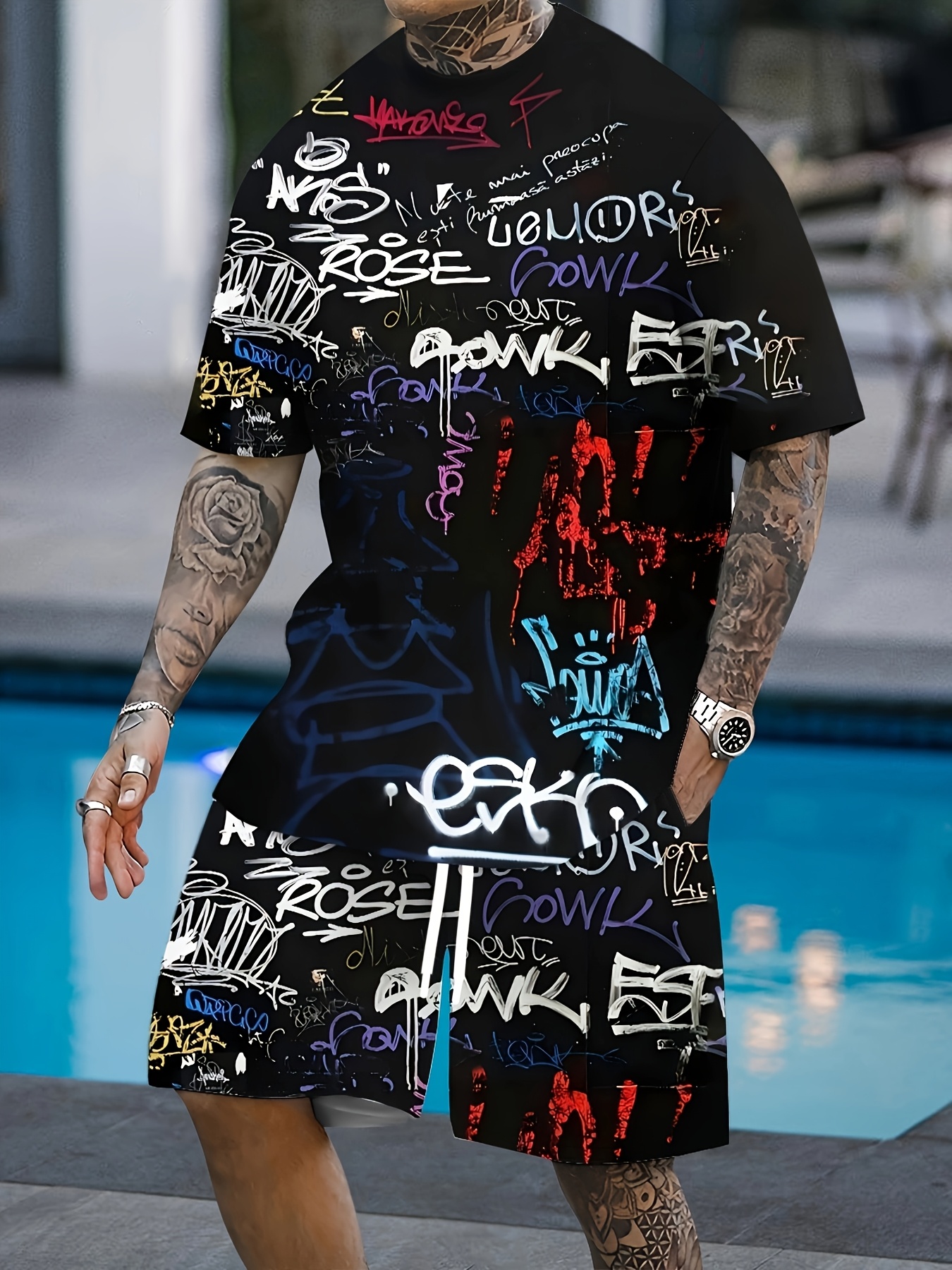 2026 Summer New Men's Short-Sl – Street Fashion China recenzja i cena