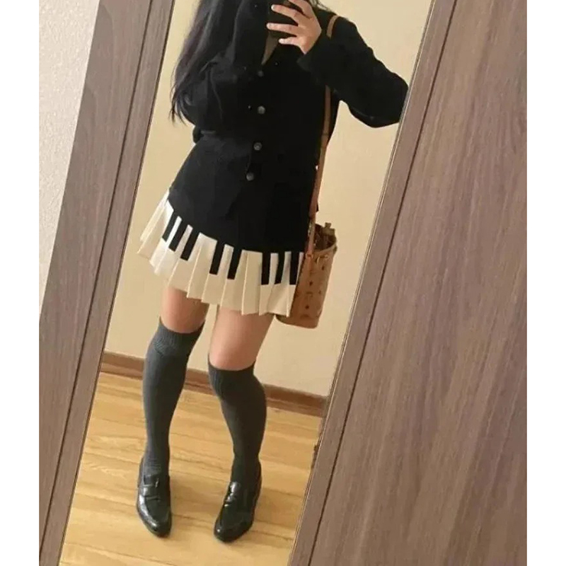 Summer Women Piano Designer Fa – Street Fashion Korean Girl recenzja i cena