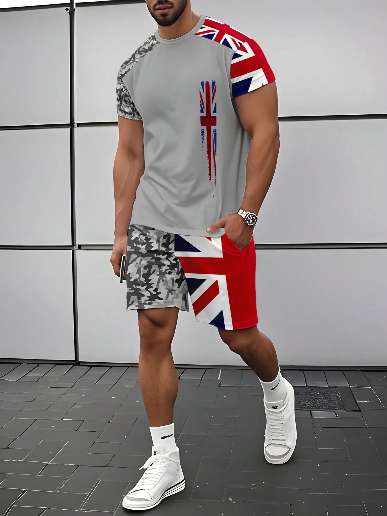 2026 Summer New Men's Short-Sl – Street Fashion China recenzja i cena