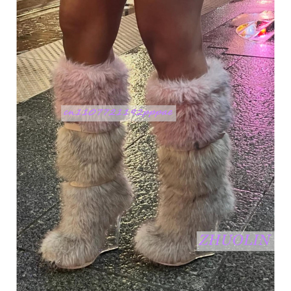 Winter Gradient Furry Transpar – Street Fashion Trends recenzja i cena