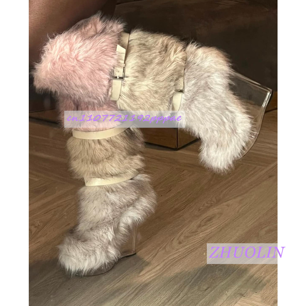 Winter Gradient Furry Transpar – Street Fashion Trends recenzja i cena