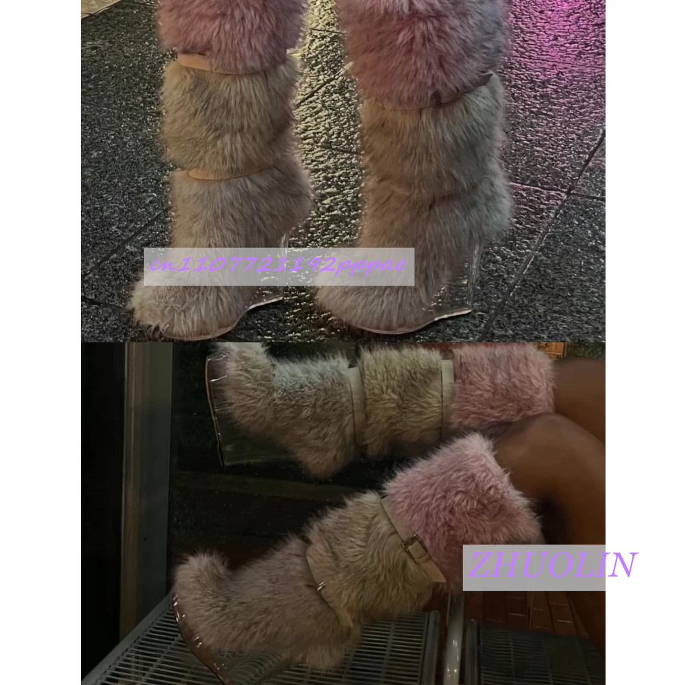 Winter Gradient Furry Transpar – Street Fashion Trends recenzja i cena