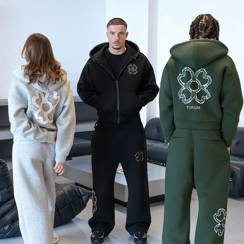 Spring Autumn Oversized 4 Leaf – Street Fashion For Man recenzja i cena