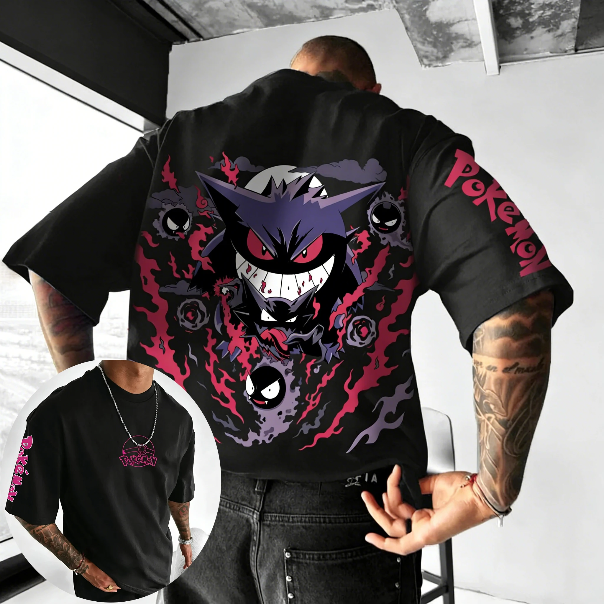 Pokemon  Anime Gengar Co Brand – Street Fashion Japan Brand recenzja i cena