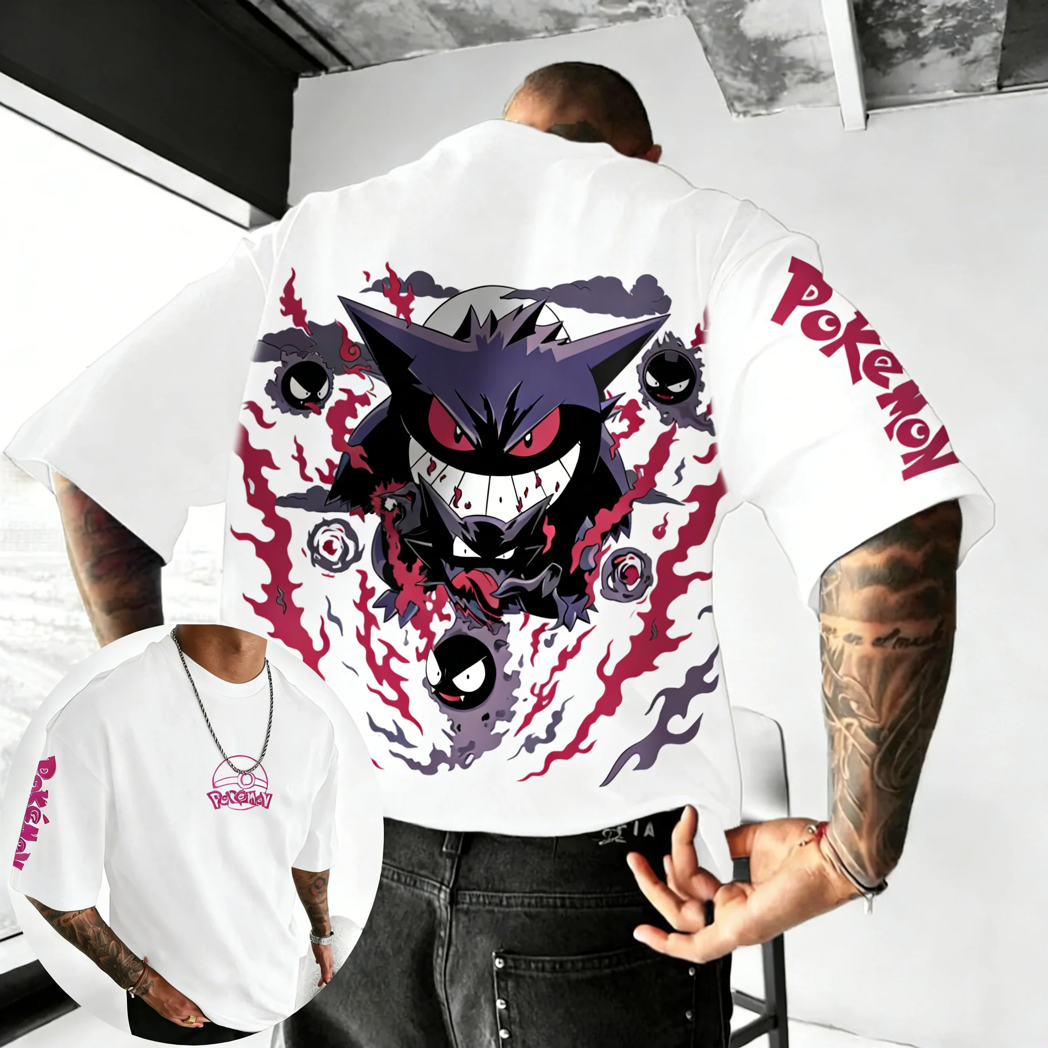Pokemon  Anime Gengar Co Brand – Street Fashion Japan Brand recenzja i cena
