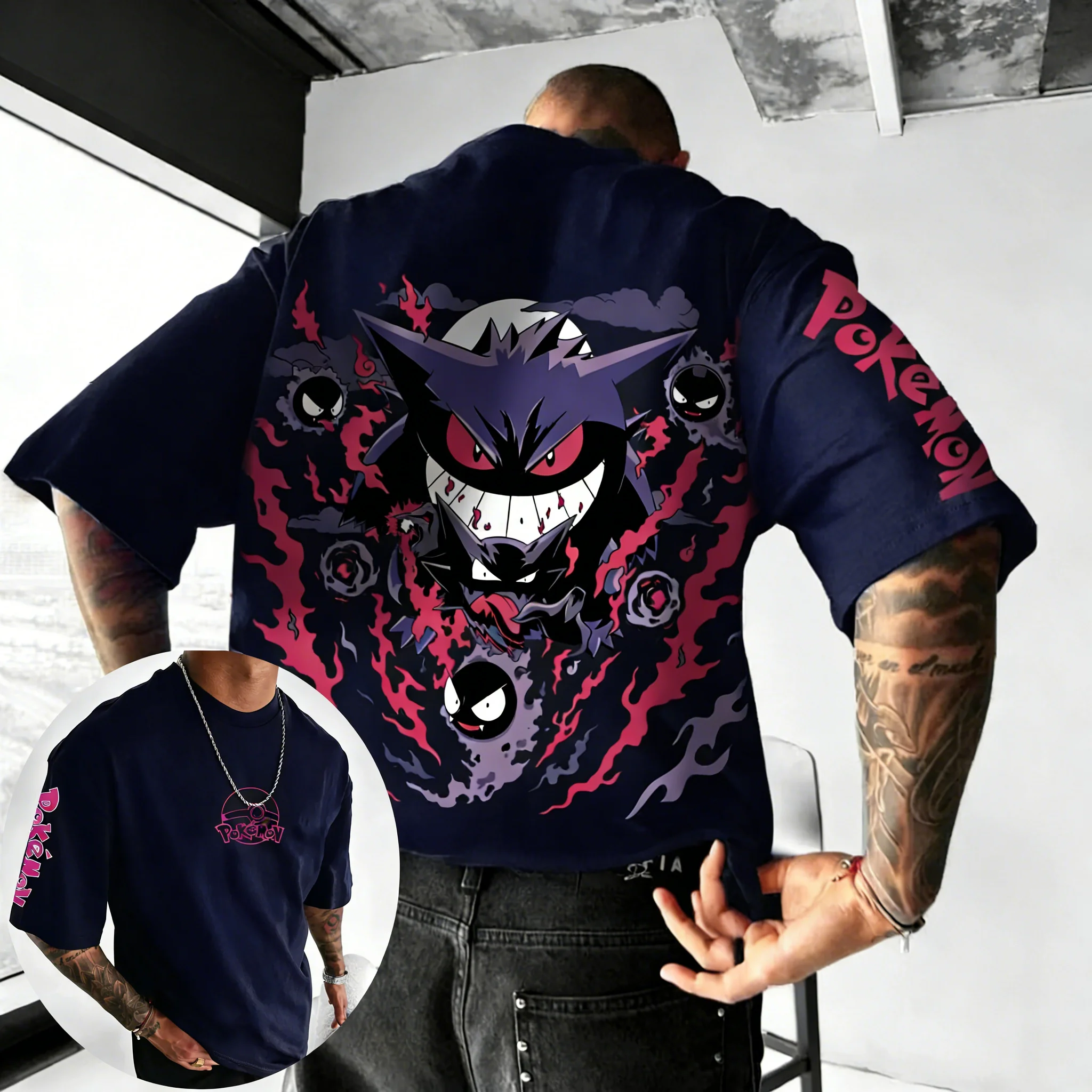 Pokemon  Anime Gengar Co Brand – Street Fashion Japan Brand recenzja i cena