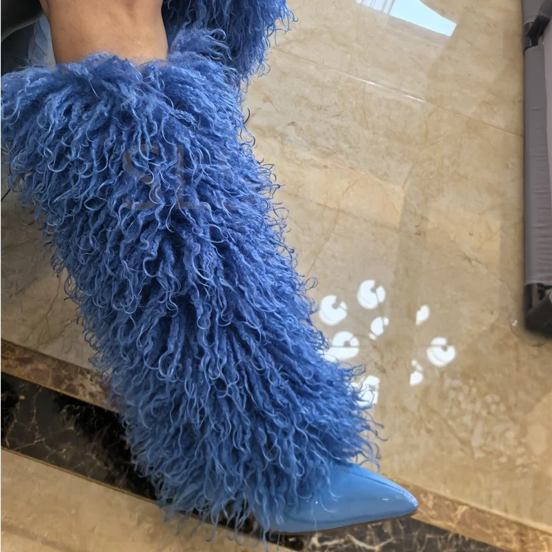 2024 Imitation Wool Knee High  – Street Fashion Magazines recenzja i cena