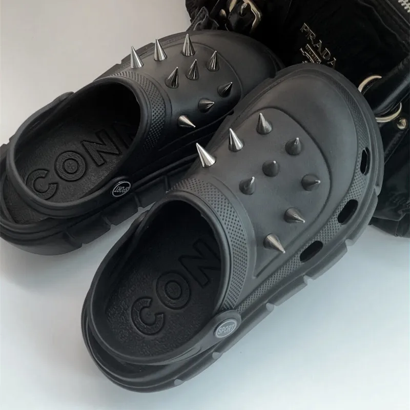 Y2K style Rivet Hole Shoes Wom – Street Fashion Trends recenzja i cena