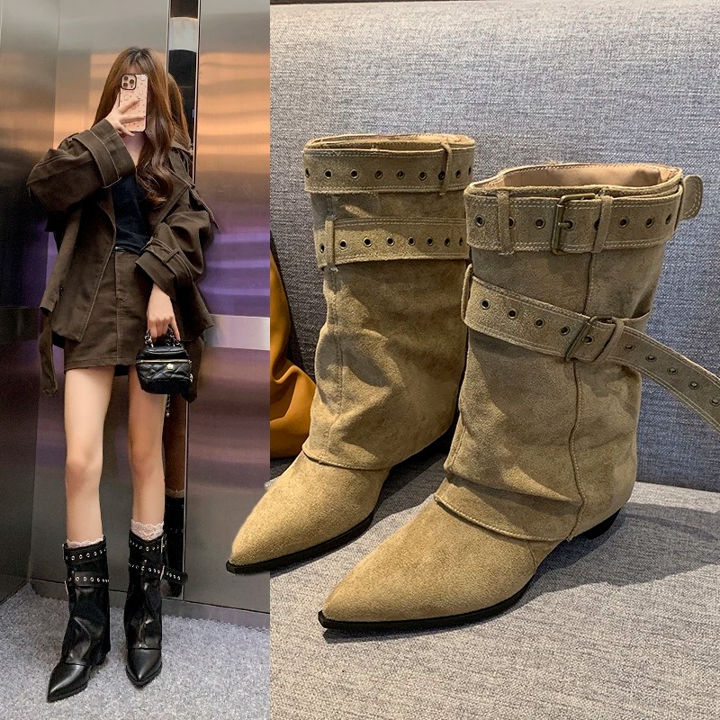 2025 Pointed Toe Women's Winte – Street Fashion Trends recenzja i cena