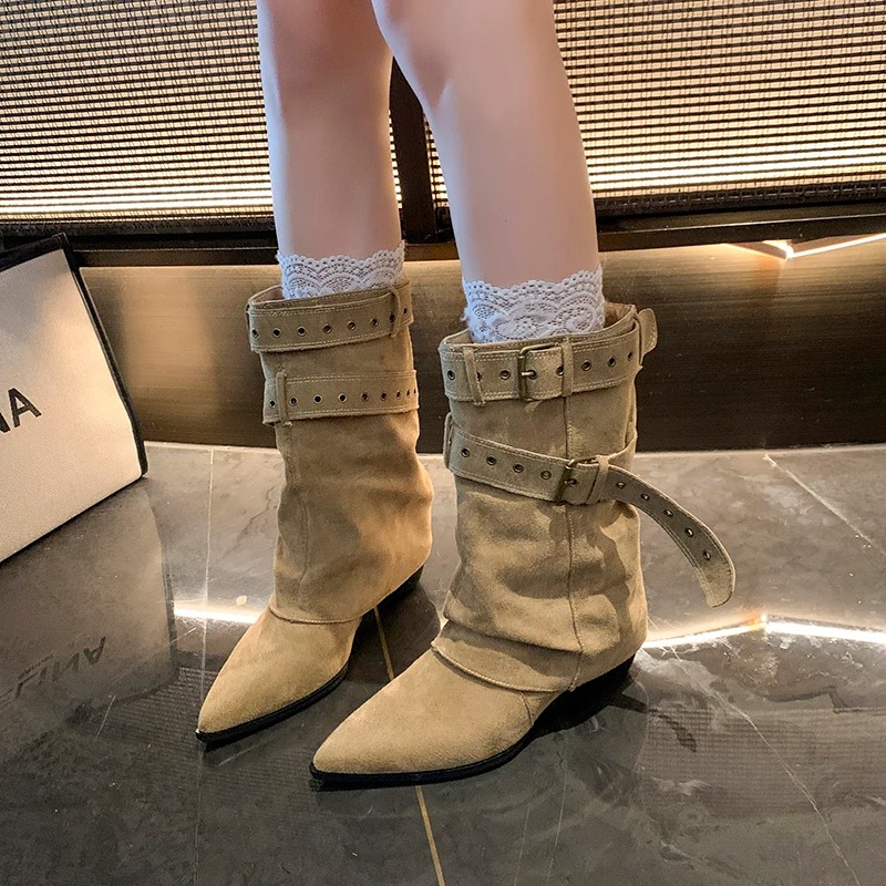 2025 Pointed Toe Women's Winte – Street Fashion Trends recenzja i cena