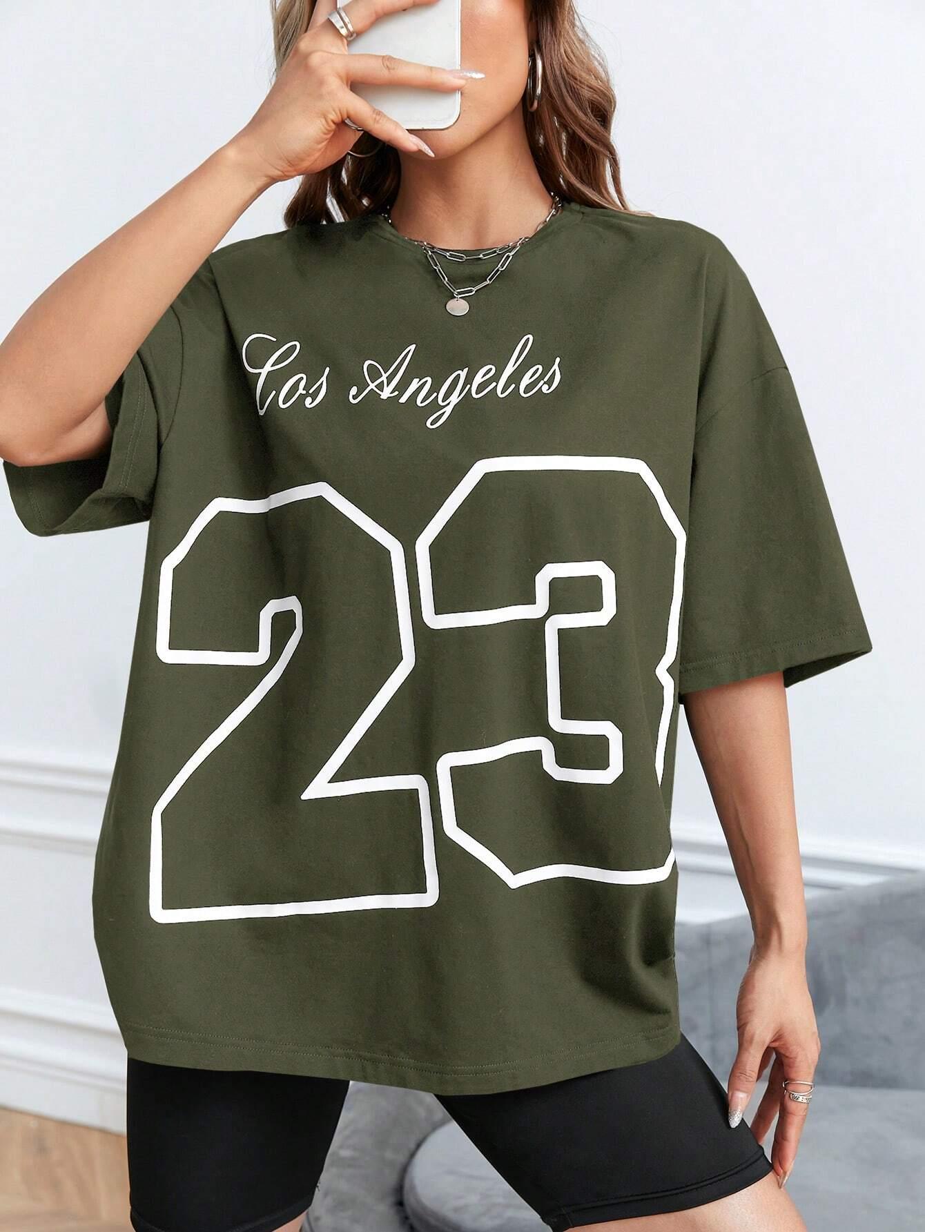 Los Angeles 23 Letterprinted W – Street Fashion Los Angeles recenzja i cena