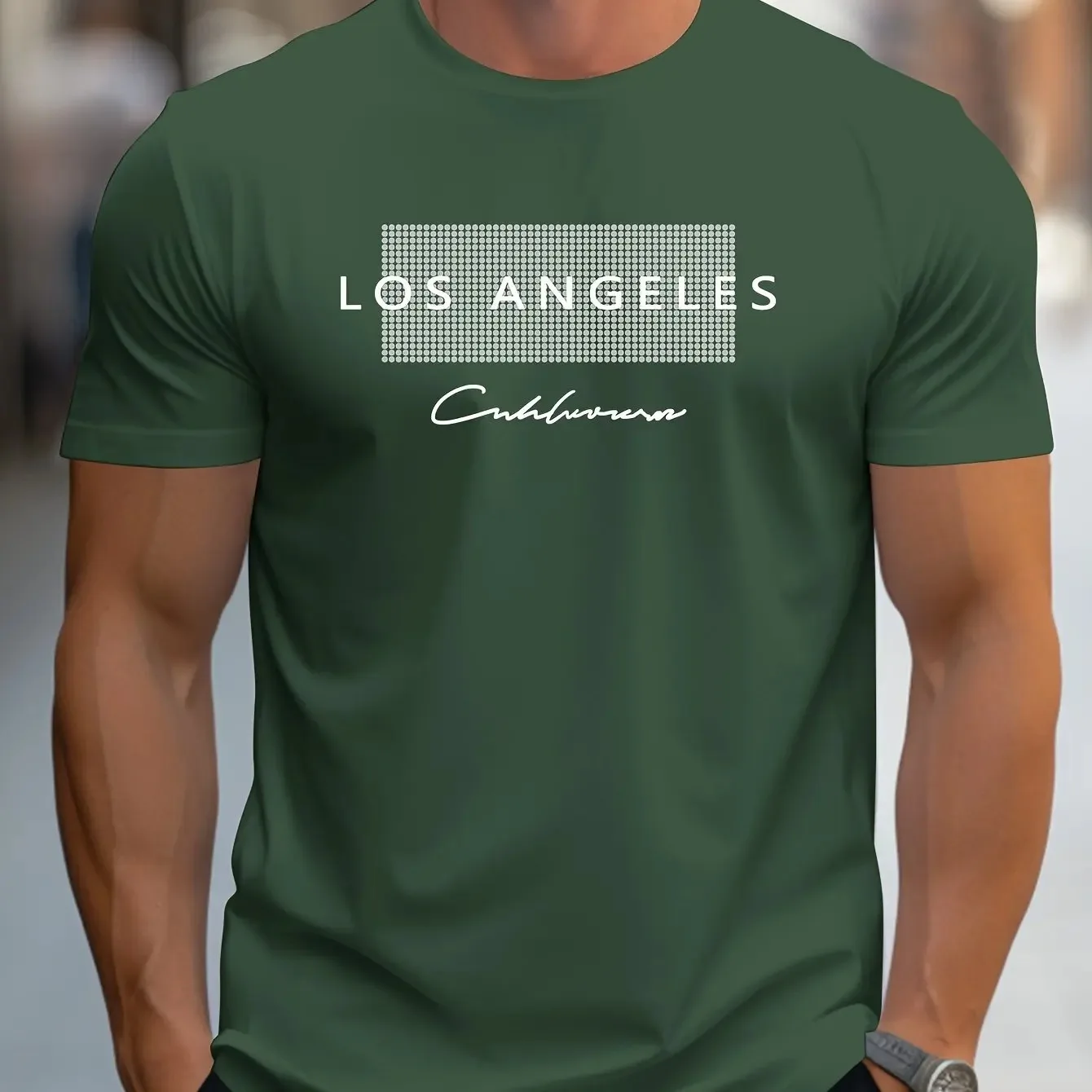 Summer Men's Casual Loose T-sh – Street Fashion Los Angeles recenzja i cena