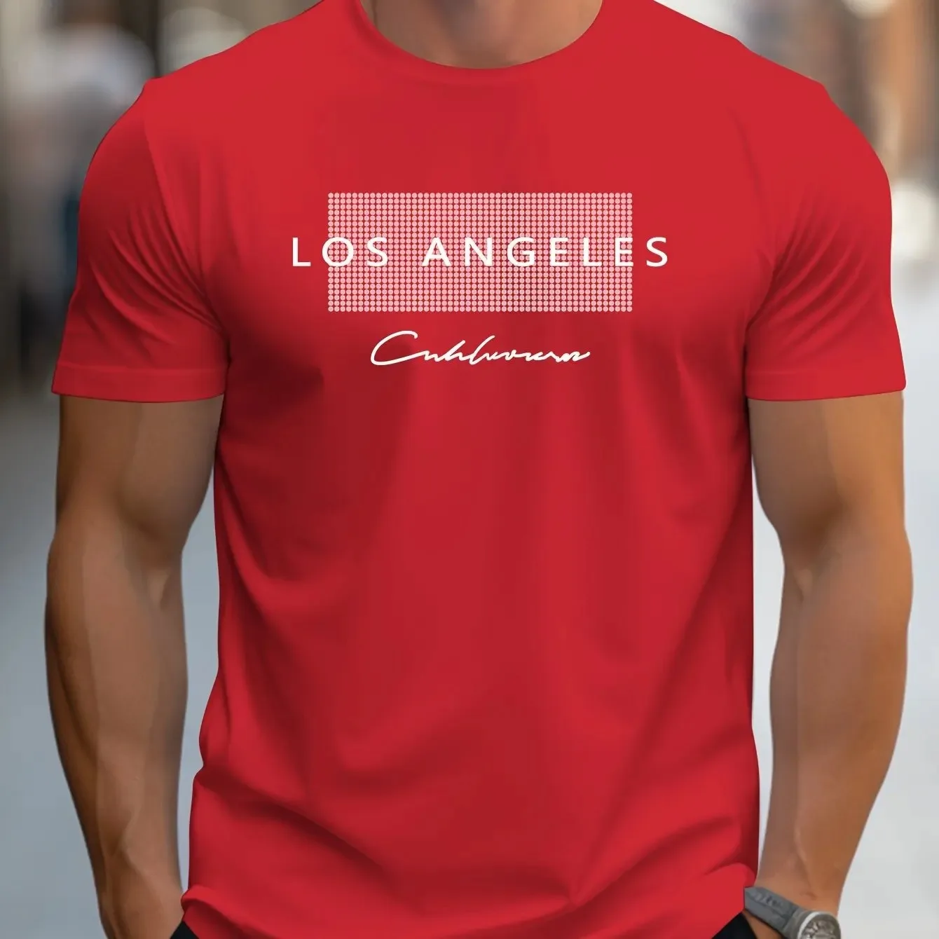 Summer Men's Casual Loose T-sh – Street Fashion Los Angeles recenzja i cena