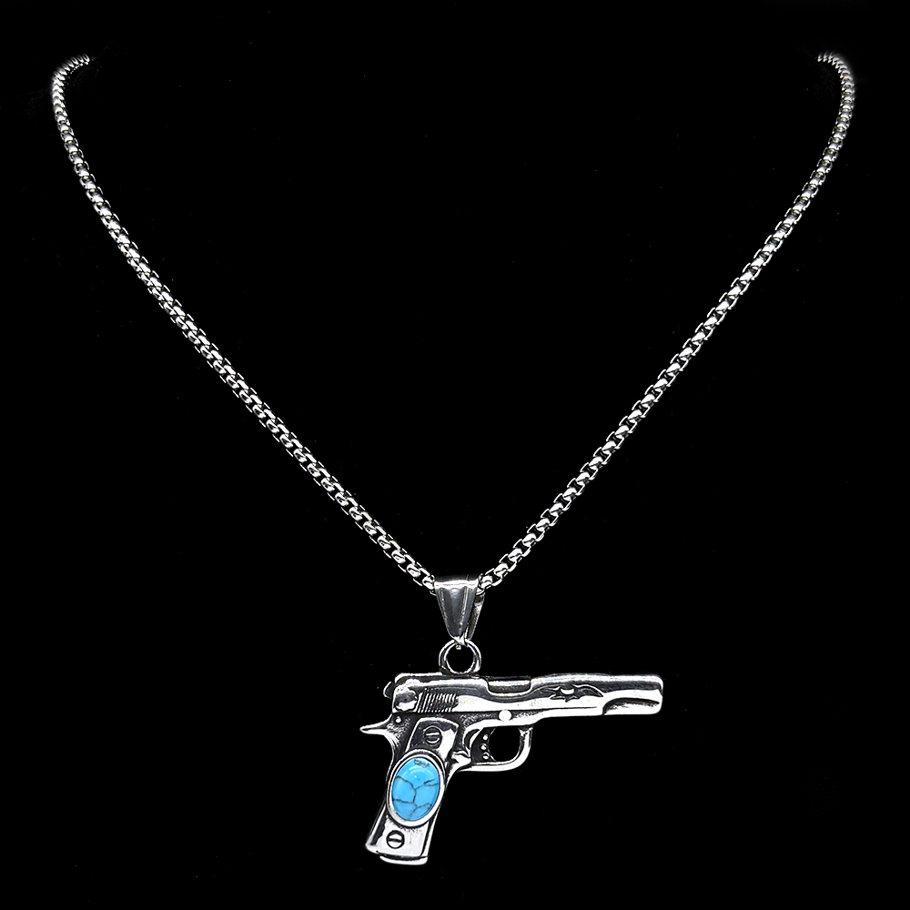 Retor Dark Punk Pistol Necklac – Street Fashion Mood recenzja i cena