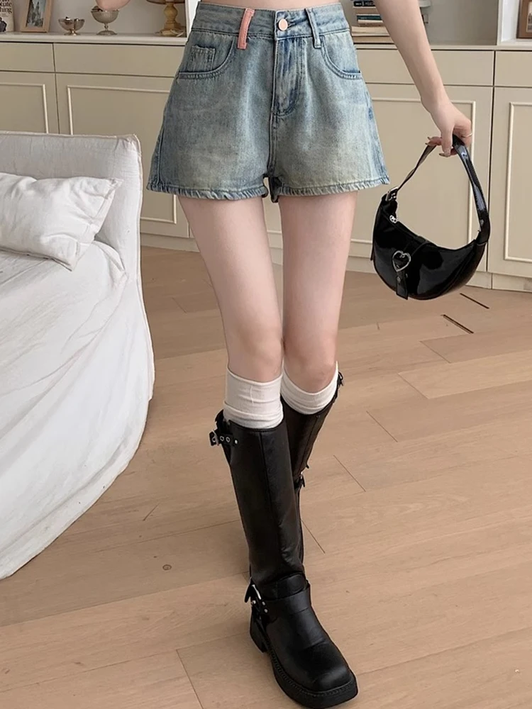 Girls Korean High Waist Denim  – Street Fashion Korean Girl recenzja i cena