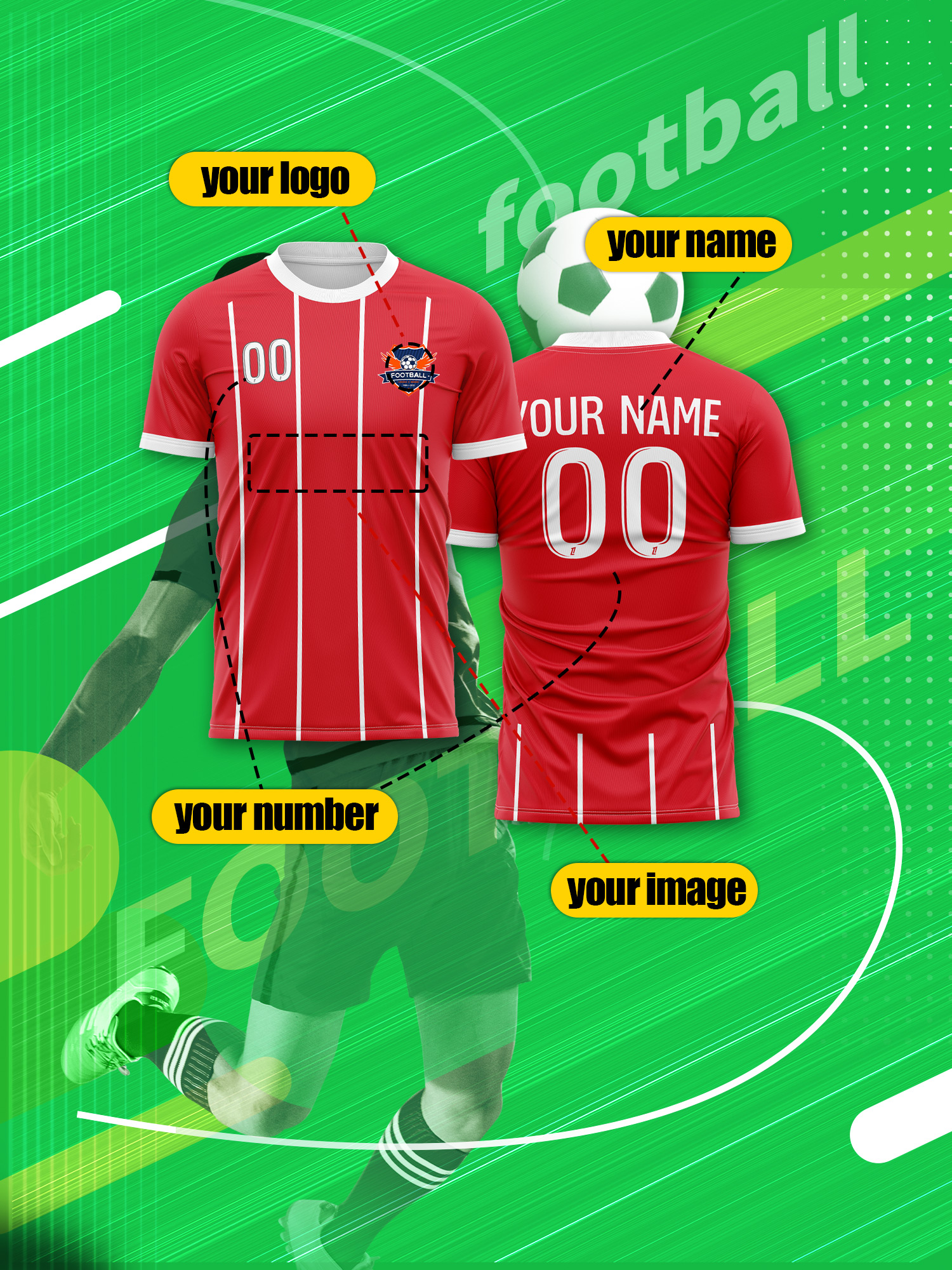 Custom Photo Name Number Socce – Street Fashion Outfit For Men recenzja i cena