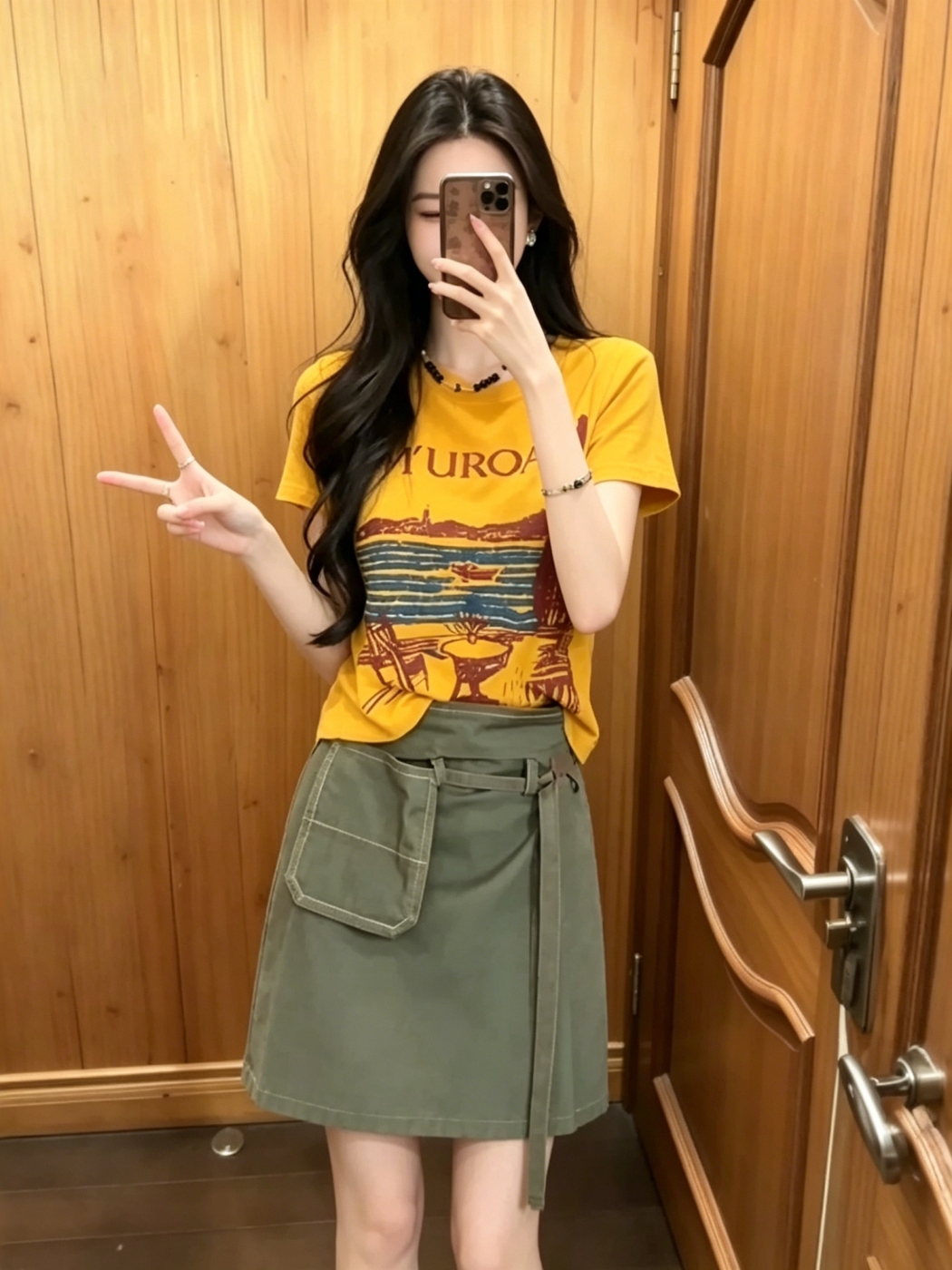 Retro Spicy Girl Print round N – Street Fashion Korean Girl recenzja i cena