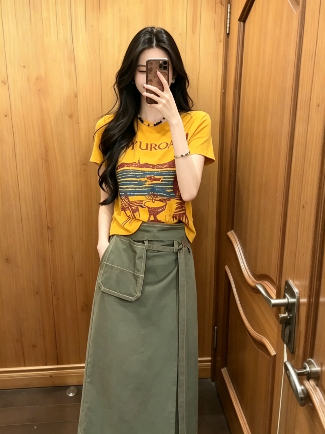 Retro Spicy Girl Print round N – Street Fashion Korean Girl recenzja i cena
