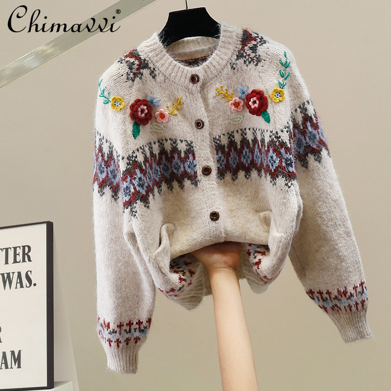 Korean Fashion Heavy 3D Flower – Street Fashion Korean Girl recenzja i cena