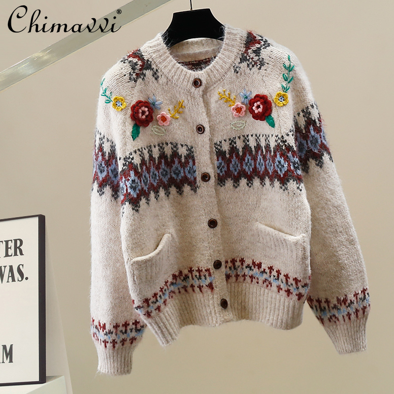 Korean Fashion Heavy 3D Flower – Street Fashion Korean Girl recenzja i cena