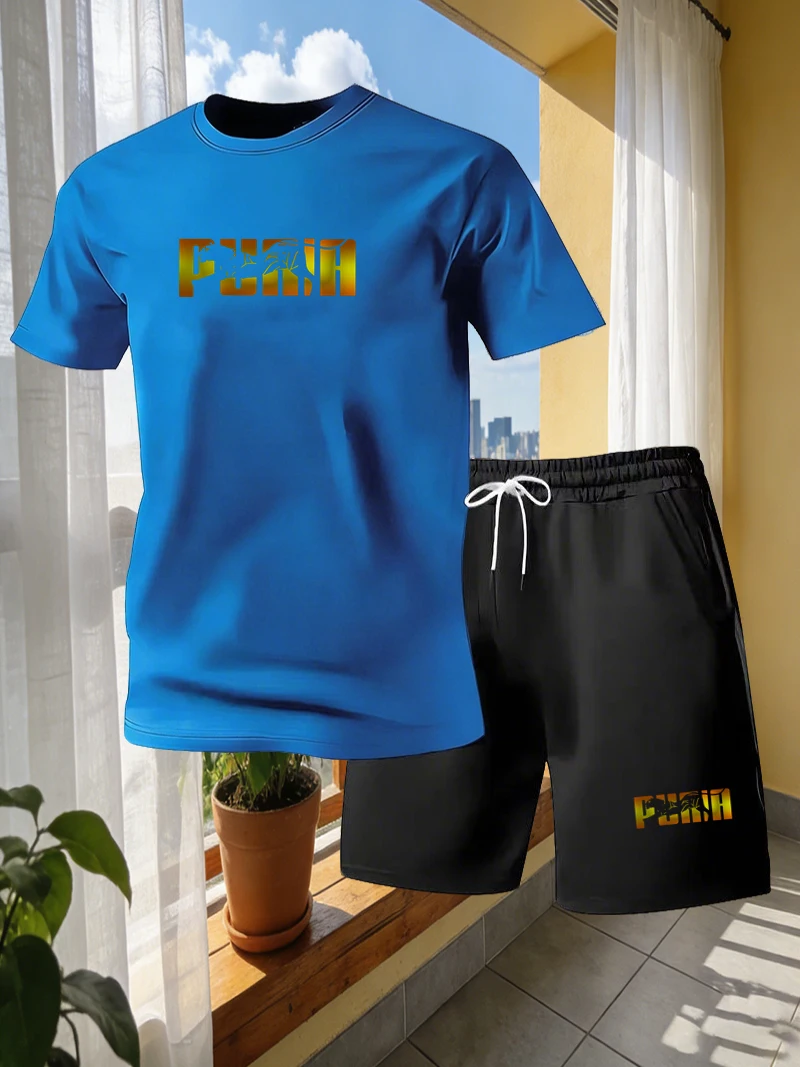 Summer men's sports short slee – Street Fashion Outfit For Men recenzja i cena
