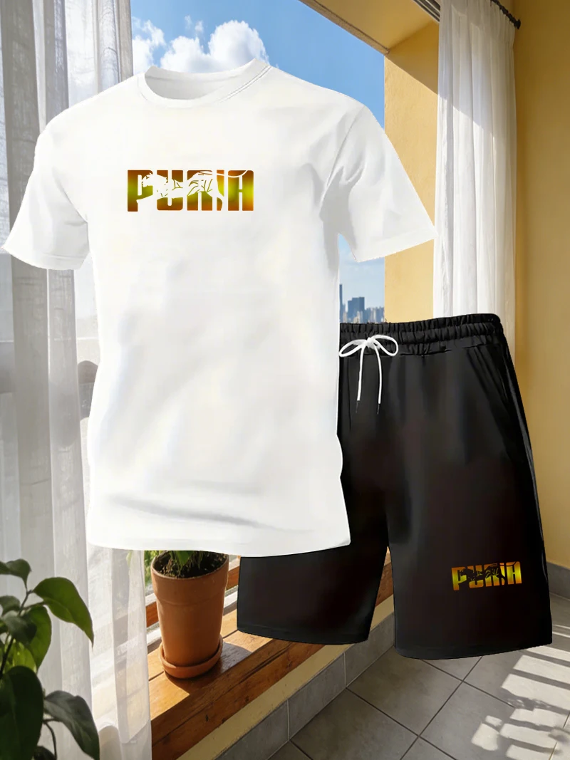 Summer men's sports short slee – Street Fashion Outfit For Men recenzja i cena