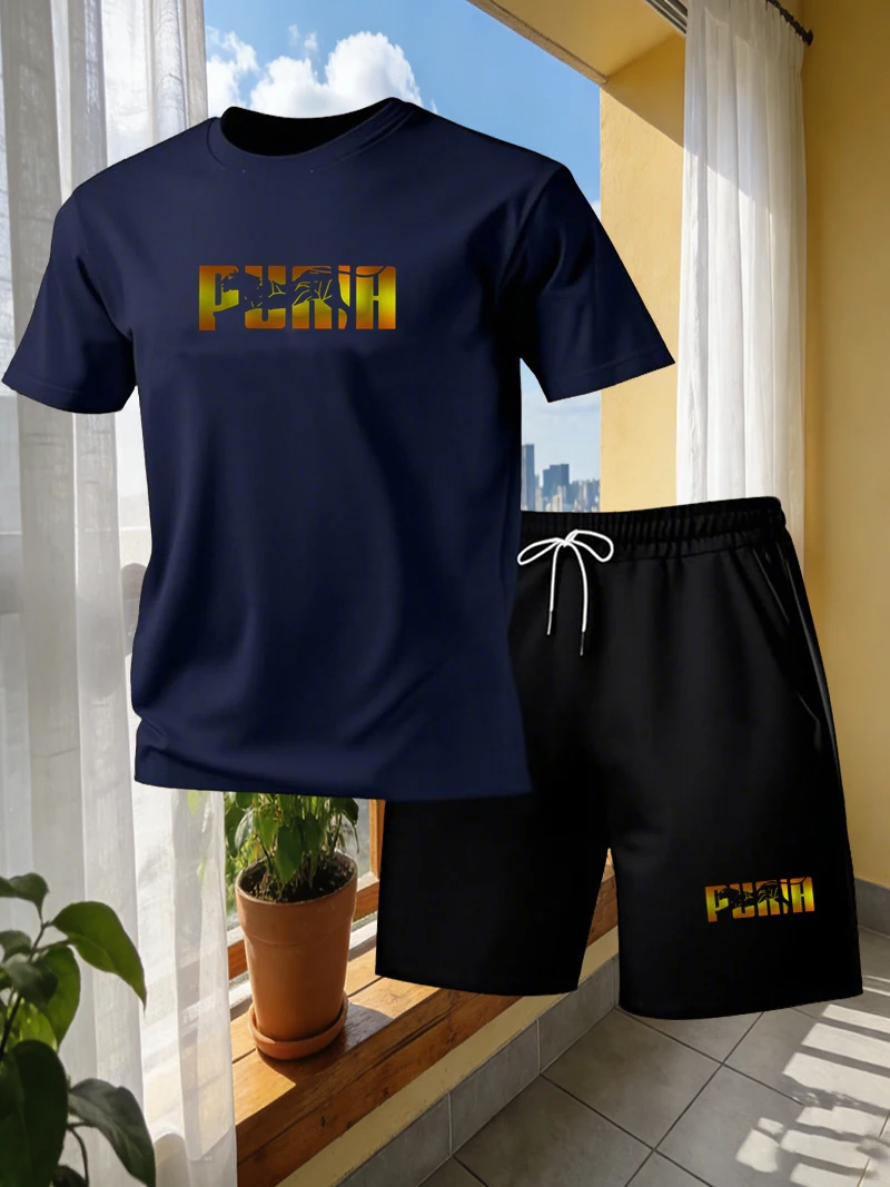 Summer men's sports short slee – Street Fashion Outfit For Men recenzja i cena