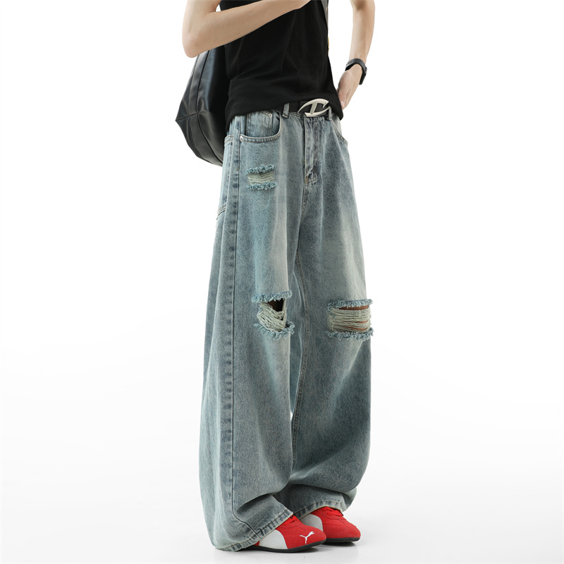 Ripped Jeans Men 2025 Autumn N – Street Fashion Fall 2025 recenzja i cena