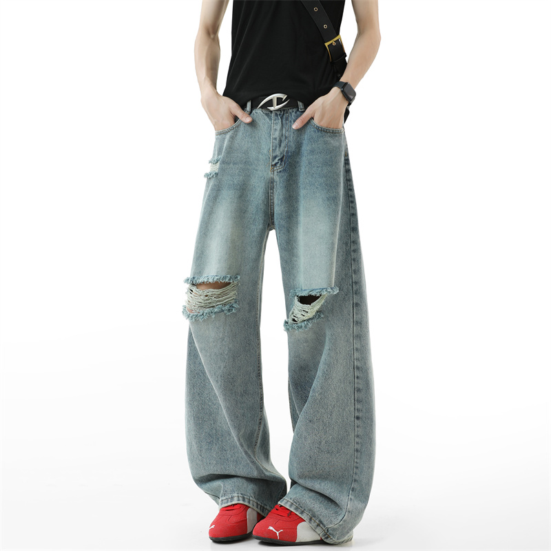 Ripped Jeans Men 2025 Autumn N – Street Fashion Fall 2025 recenzja i cena