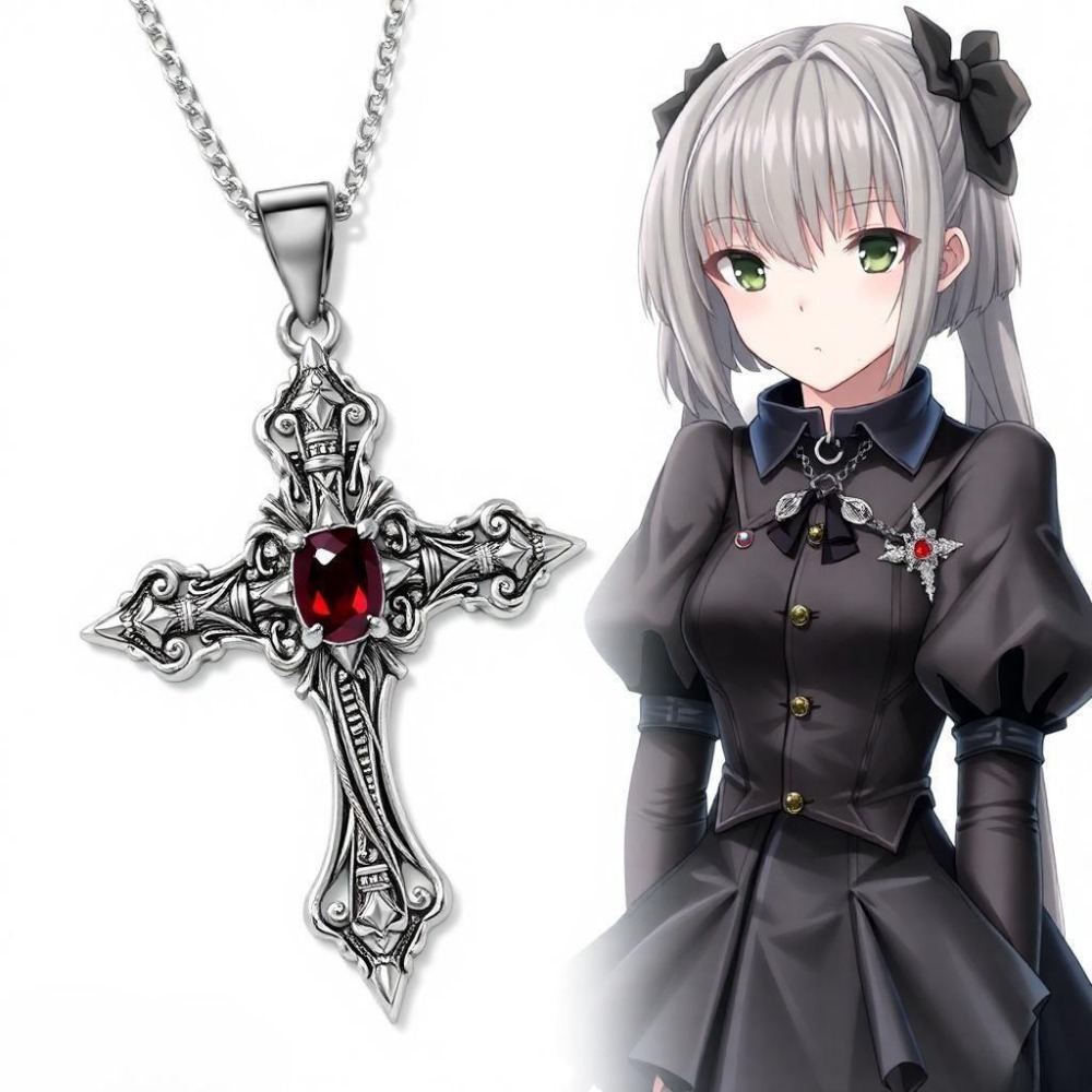 Gothic Punk Silver Color Relie – Street Fashion Mood recenzja i cena