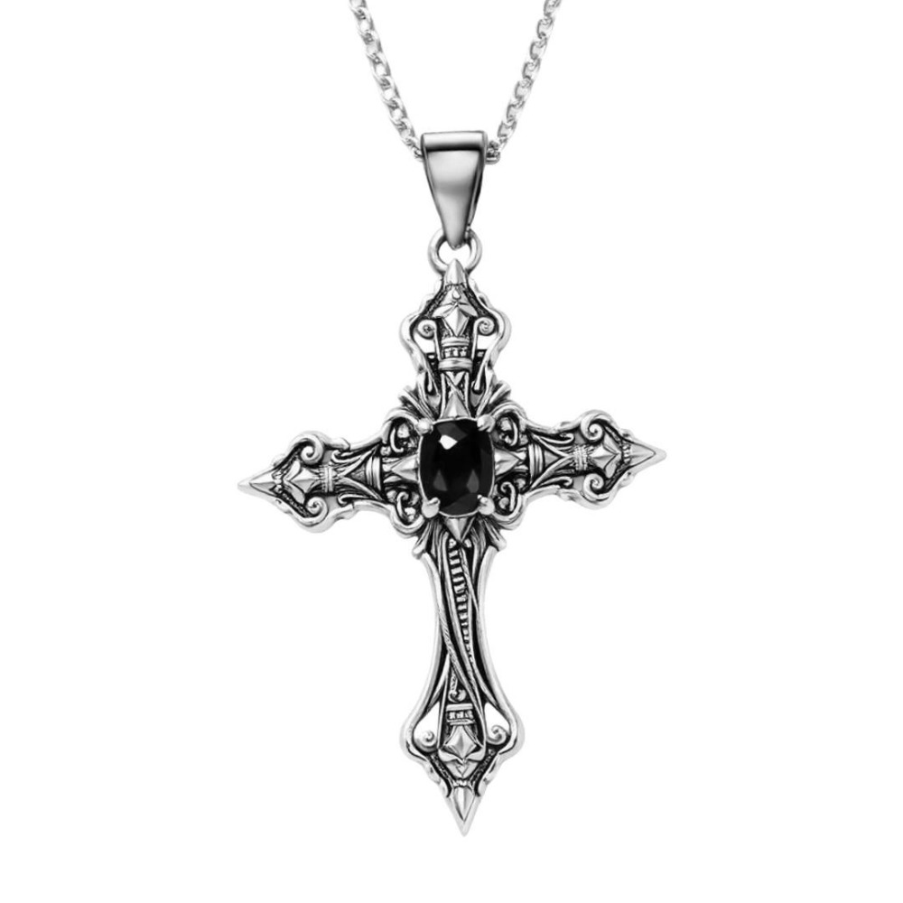 Gothic Punk Silver Color Relie – Street Fashion Mood recenzja i cena
