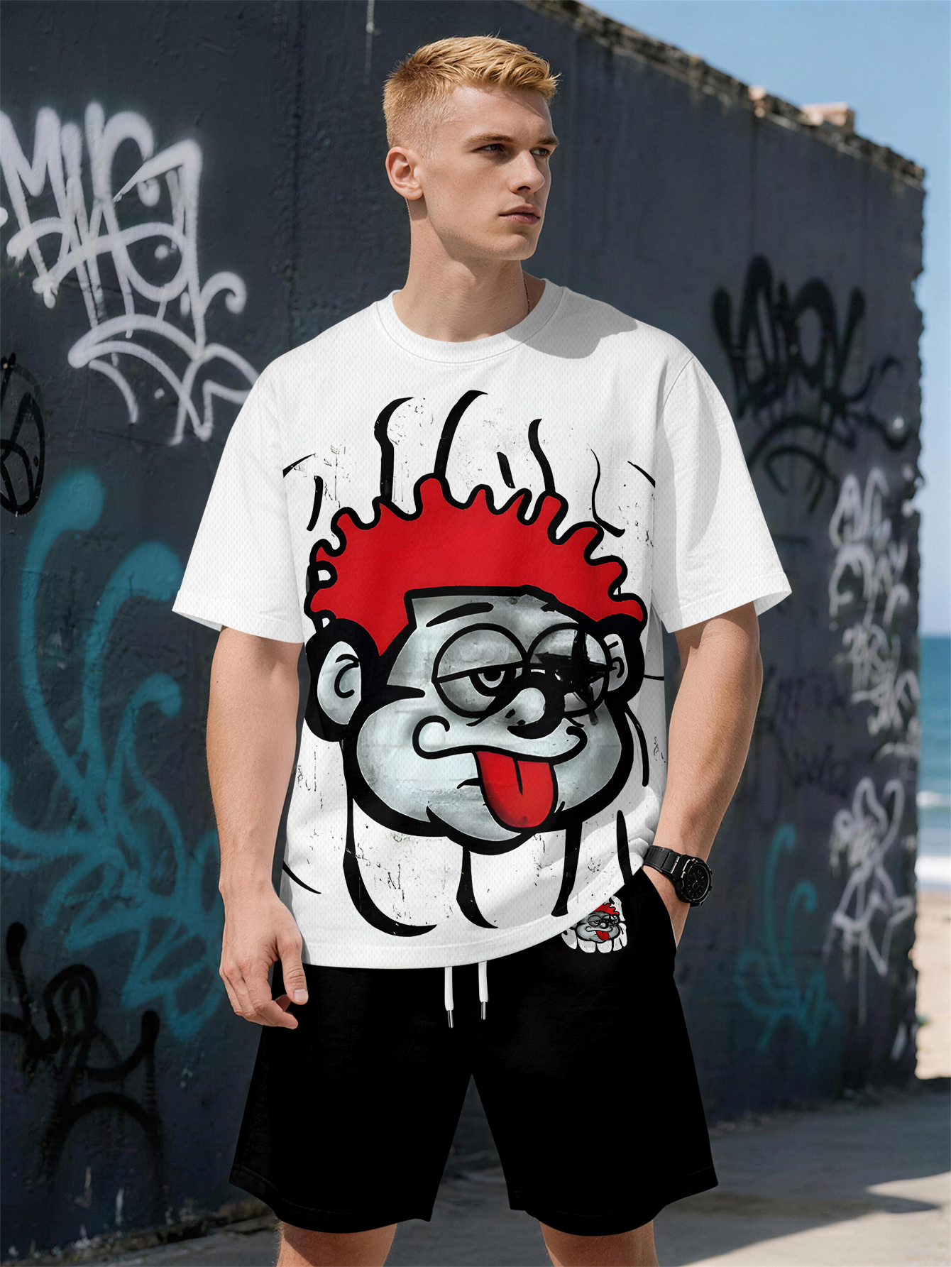 2026 Summer New Men's Short-Sl – Street Fashion Trends recenzja i cena