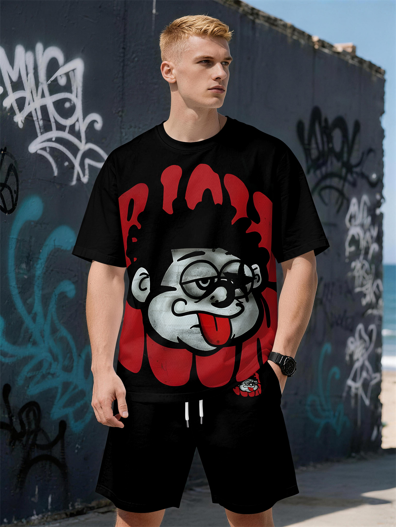 2026 Summer New Men's Short-Sl – Street Fashion Trends recenzja i cena