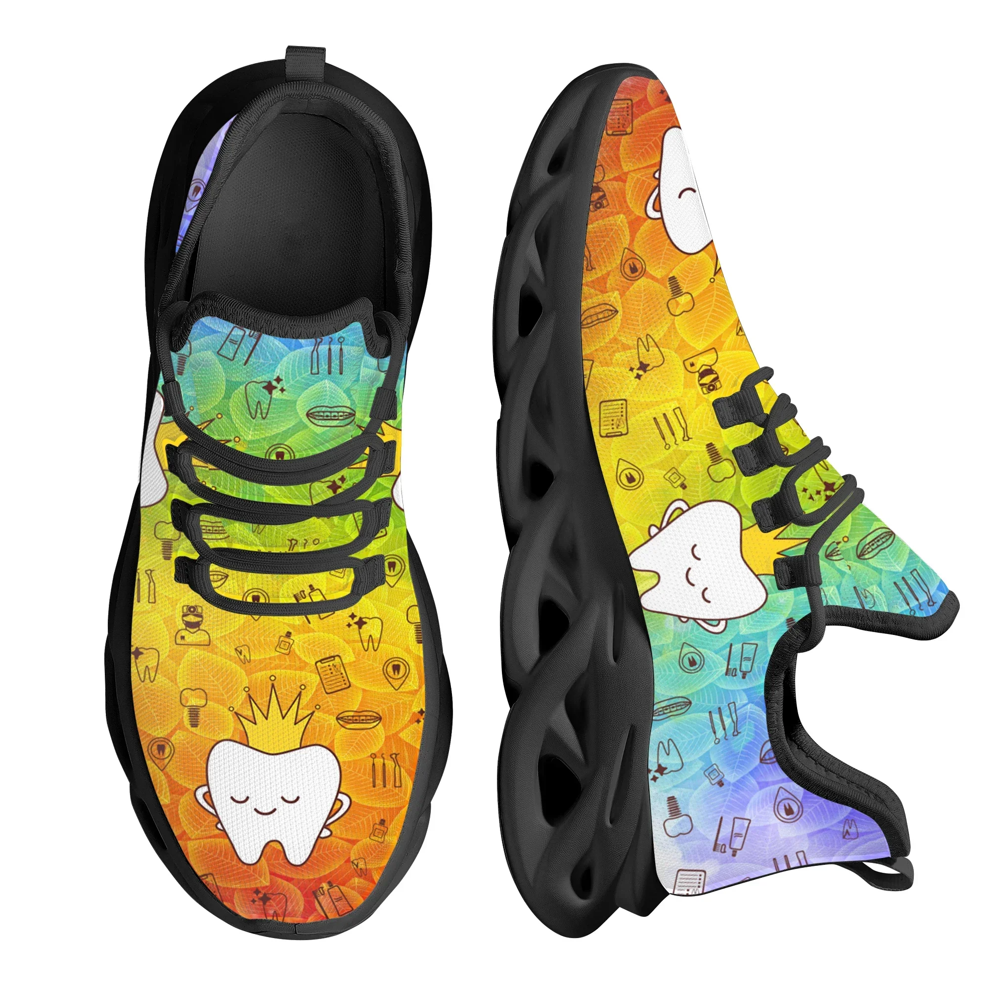 Gradient Cute Crown Tooth Prin – Street Fashion Trends recenzja i cena