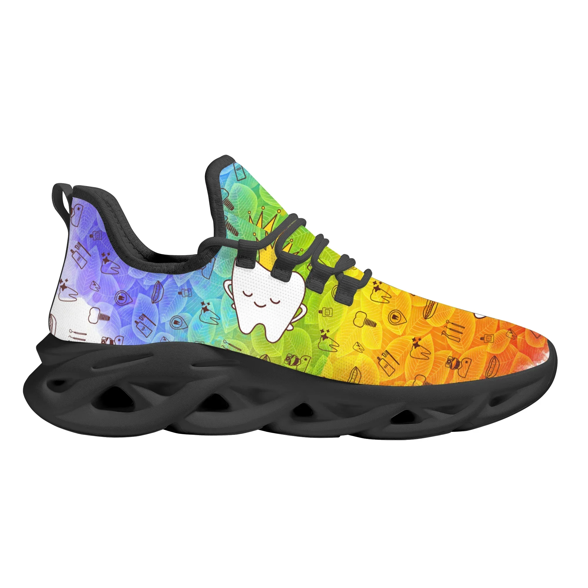 Gradient Cute Crown Tooth Prin – Street Fashion Trends recenzja i cena