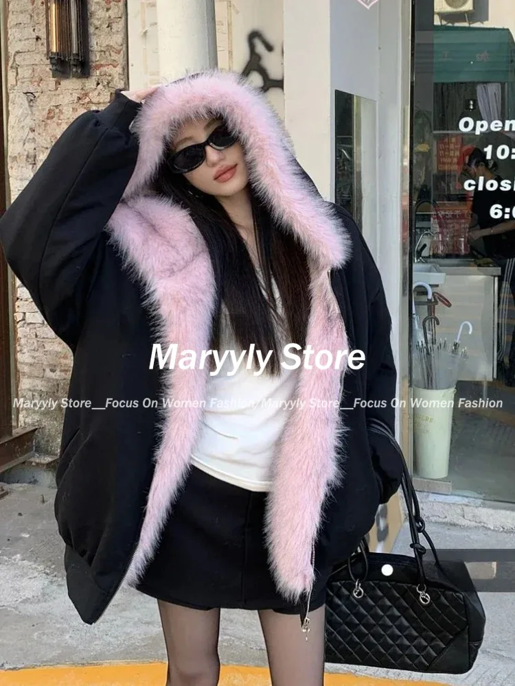 American Vintage Women's Fur P – Street Fashion Korean Girl recenzja i cena