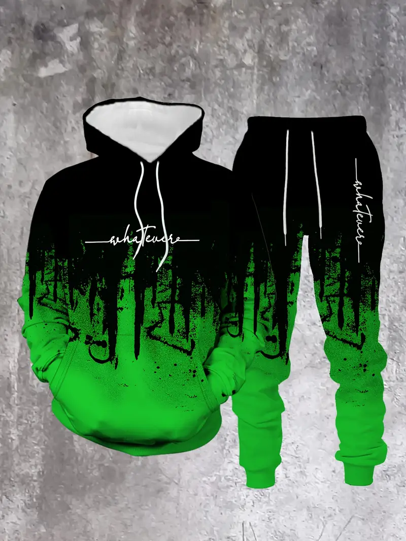 Gradient Color Paris Tracksuit – Street Fashion Outfit For Men recenzja i cena