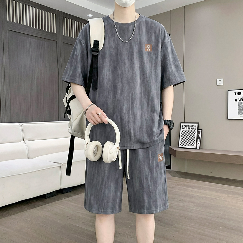 【T-Shirt + 5-Point Shorts】Men' – Street Fashion For Man recenzja i cena