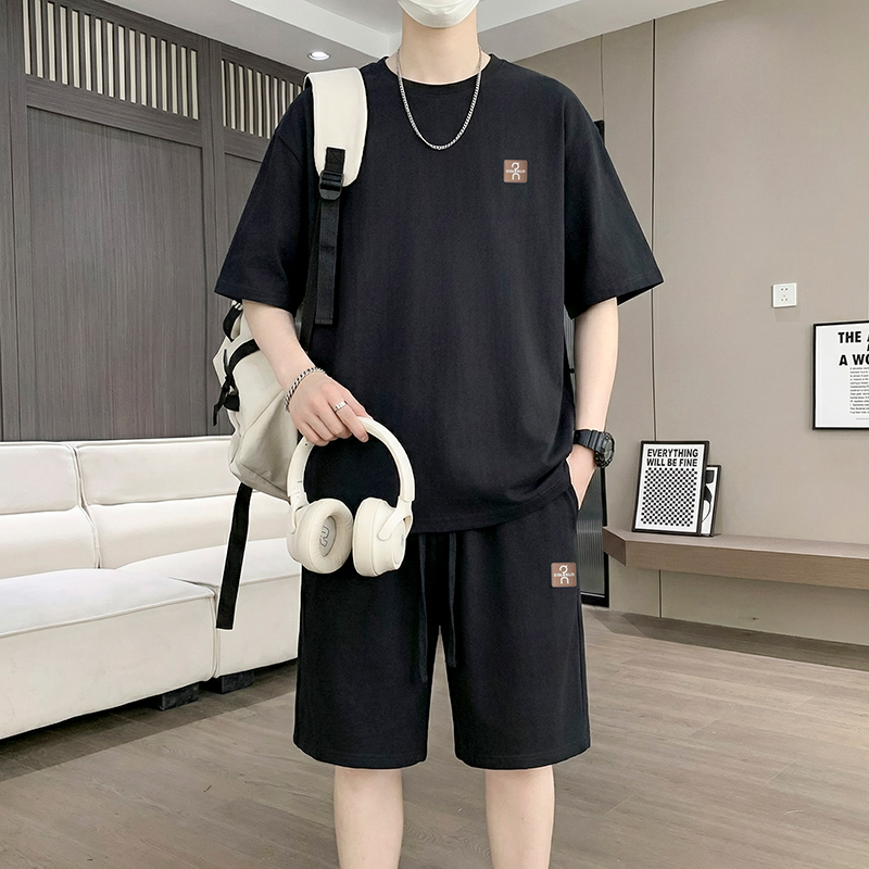 【T-Shirt + 5-Point Shorts】Men' – Street Fashion For Man recenzja i cena